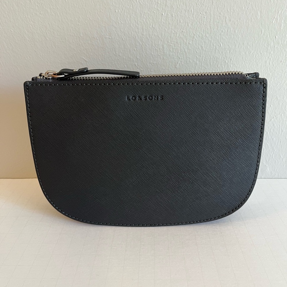 Lo & Sons Black Mini Crossbody Leather Bag